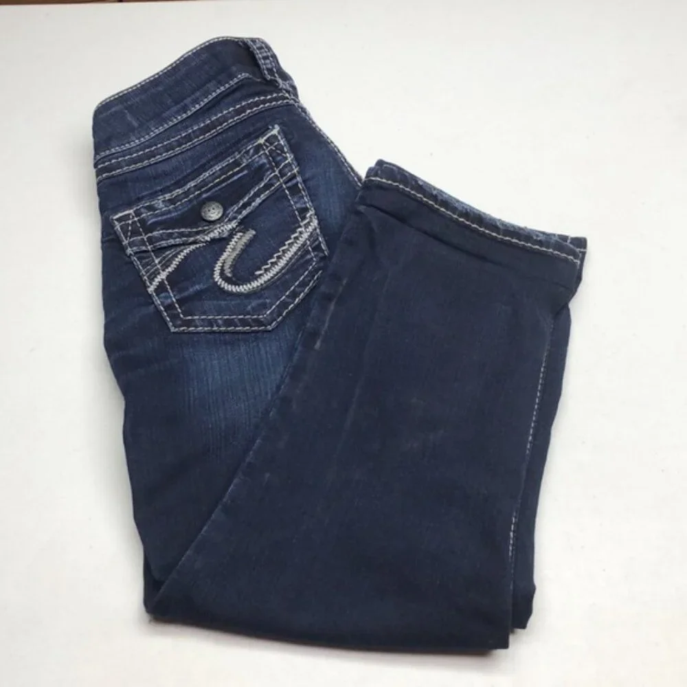 SILVER JEANS SUKI MID CAPRIS 28x22⭐️